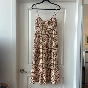 Hutch floral slim midi dress